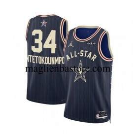 Maglia NBA Giannis Antetokounmpo 34 Jordan 2024 All-star Blu Swingman - Uomo